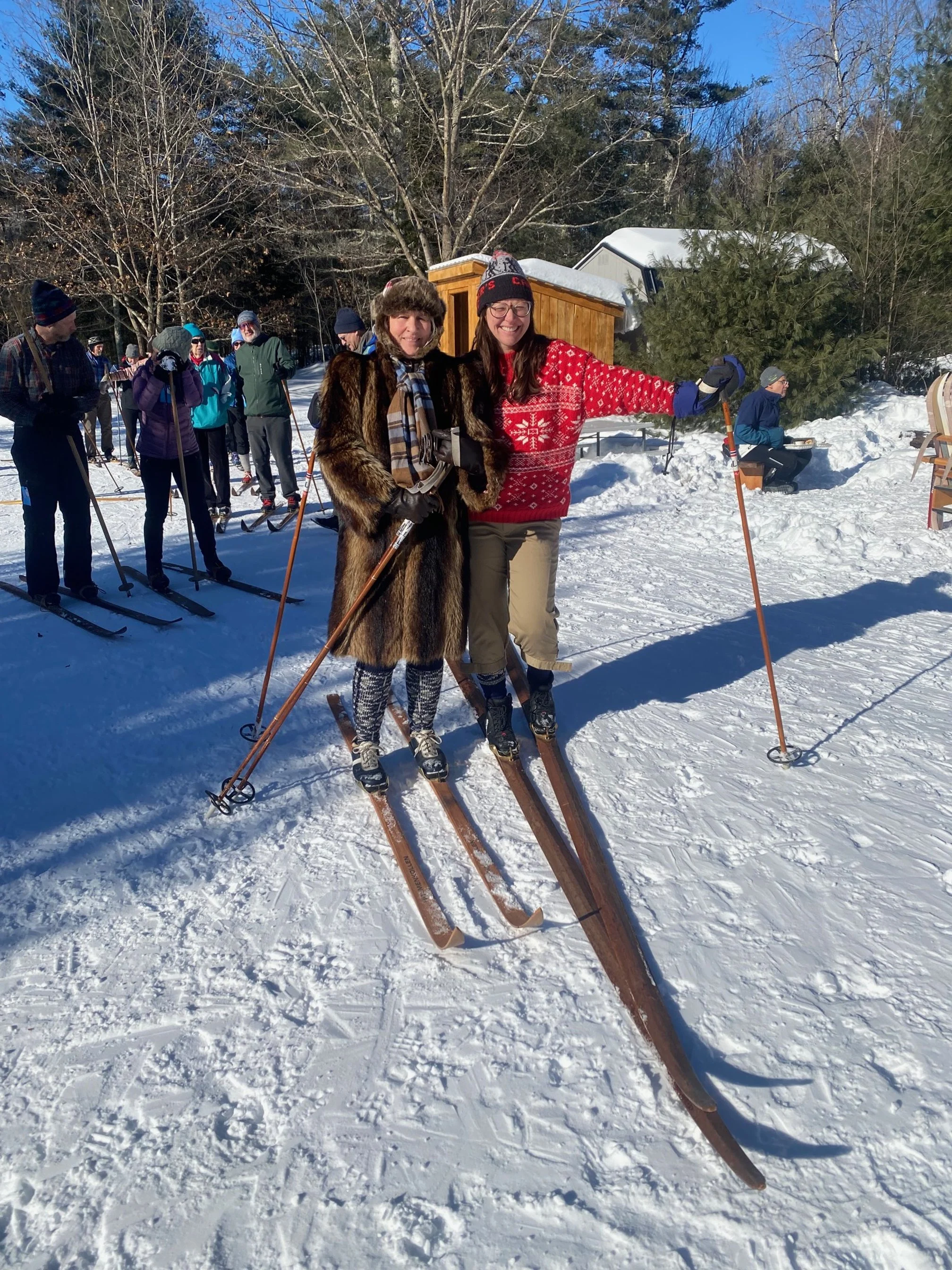 Wooden Ski Day Held at Carter's XC Ski Center — Cross Country Skiing
